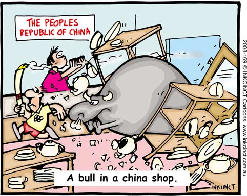 Like a bull in a China shop.... - Mint Mocha Musings
